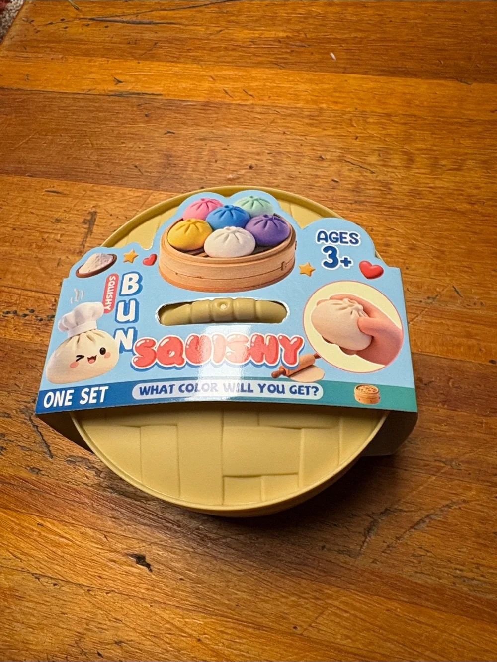 Bun Squishy Plush Toy Set - Pastel Multicolor
